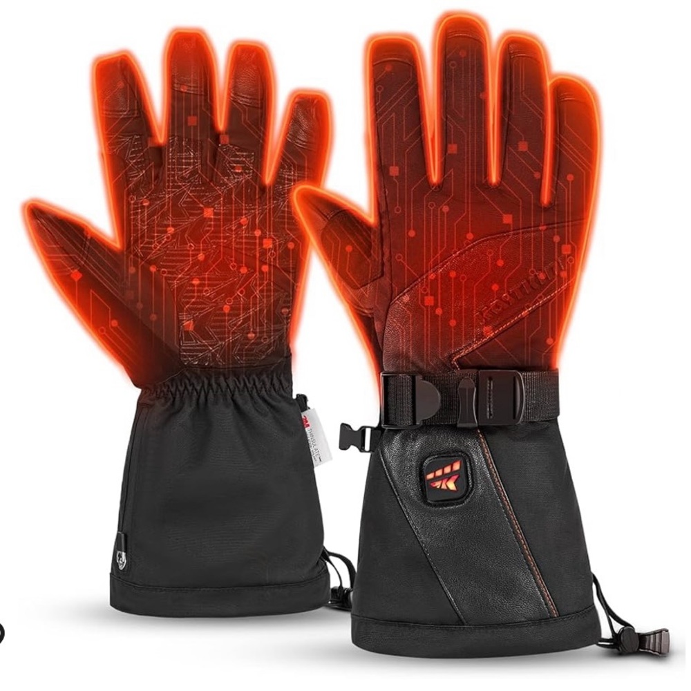 KastKing Winter Heated Gloves, Rechargeable Electric Battery, for Women Men